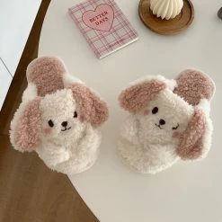 Unzzy HOT SALE Cute Cartoon Plush Cotton Slippers KF82436