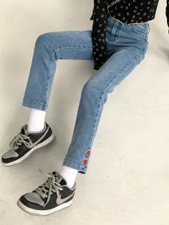 Unzzy Ulzzang Love Jeans KF82047 HOT SALE