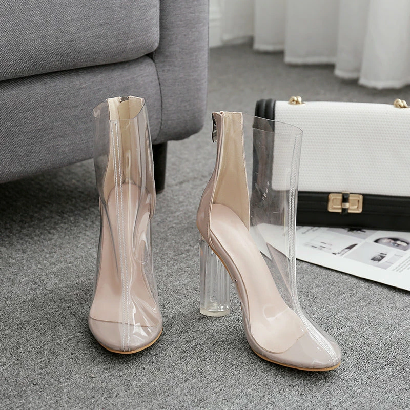 Unzzy Transparent High Heels KF90322 HOT SALE 5 Unzzy Transparent High Heels KF90322 HOT SALE