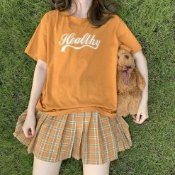 Unzzy Plaid Pleated Skirt KF9516 HOT SALE