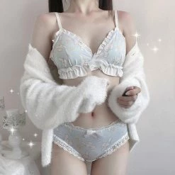 Unzzy Cartoon Embroidered Underwear Suit KF82526