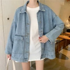 Kashionstyle Light Wash Denim Jacket KF10009