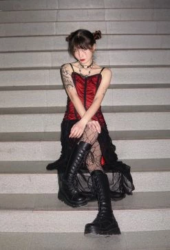 Unzzy Punk Black Boots KF82001 HOT SALE 7 Unzzy Punk Black Boots KF82001 HOT SALE