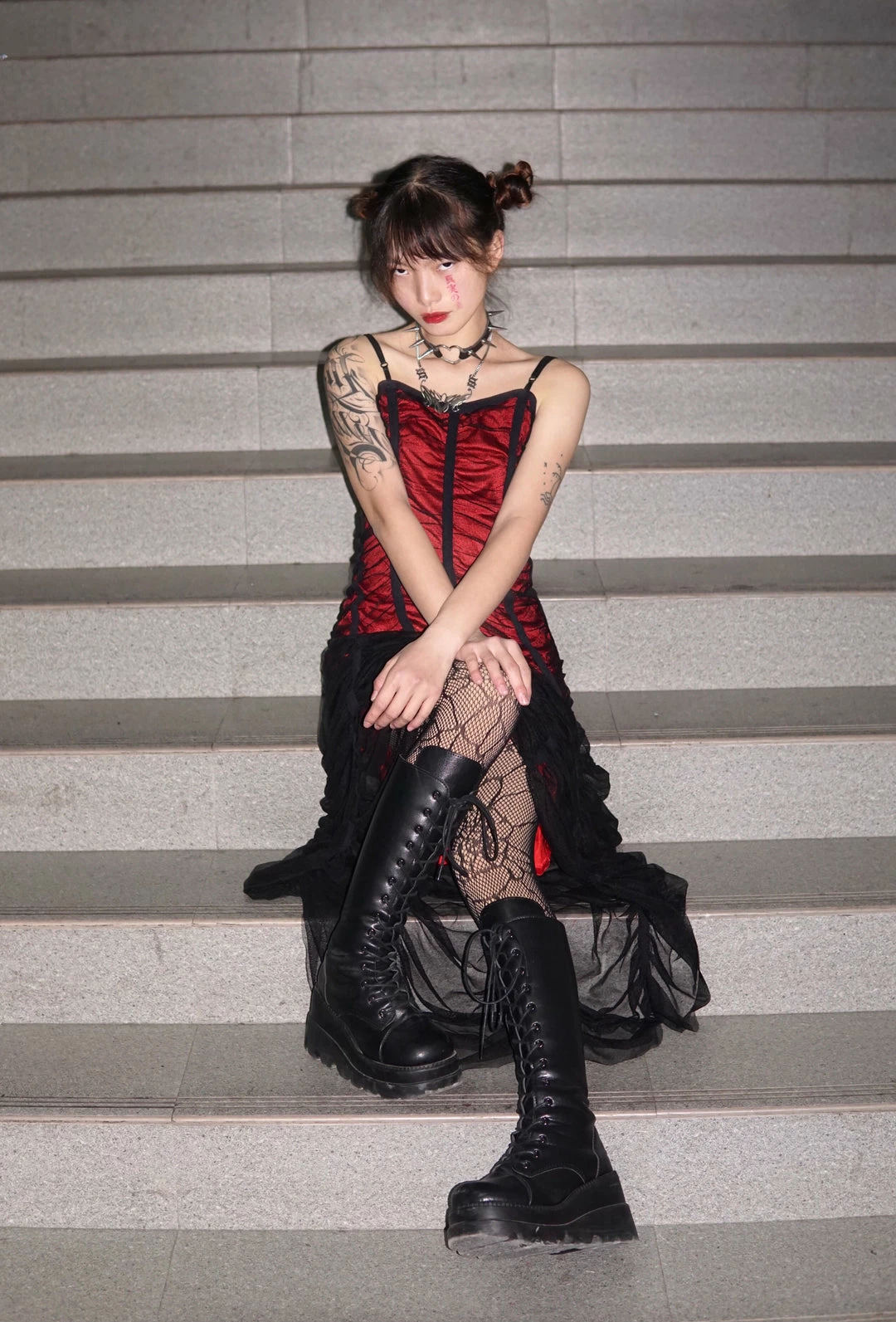 Unzzy Punk Black Boots KF82001 HOT SALE 3 Unzzy Punk Black Boots KF82001 HOT SALE