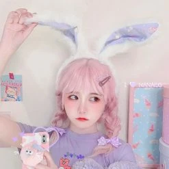 Unzzy HOT SALE Rabbit Ear Plush Hair Band KF90050