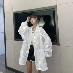 Unzzy HOT SALE Butterfly Reflective Shirt KF81491 13 Unzzy HOT SALE Butterfly Reflective Shirt KF81491