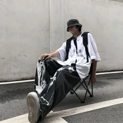 Unzzy Unisex Patch Jeans KF81390 HOT SALE