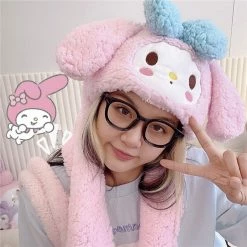 Unzzy Cute Cartoon Scarf Gloves KF82559