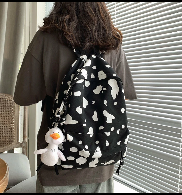 Unzzy Ulzzang Cow Backpack KF81859 8 Unzzy Ulzzang Cow Backpack KF81859