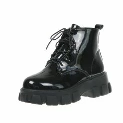 Unzzy Black Martin Boots KF9401