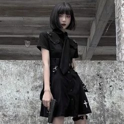 Unzzy Dark Punk Jk Dress KF82167