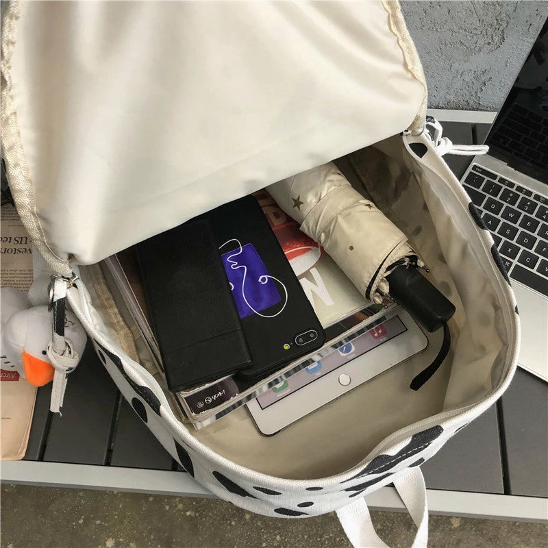 Unzzy Ulzzang Cow Backpack KF81859 7 Unzzy Ulzzang Cow Backpack KF81859