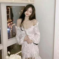 Unzzy Chic Long Sleeve Dress KF50050 HOT SALE