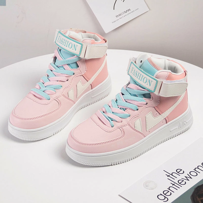 Unzzy ULZZANG Cute High Heel Sneakers KF82280 6 Unzzy ULZZANG Cute High Heel Sneakers KF82280
