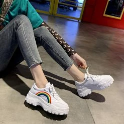 Unzzy Rainbow Sneakers KF81108 9 Unzzy Rainbow Sneakers KF81108