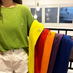 Unzzy Fruit Embroidered T-Shirt KF90722 HOT SALE