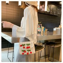 Unzzy Cherry Woven Bag KF81165 HOT SALE