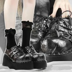 Unzzy Punk Platform Shoes KF82359 HOT SALE
