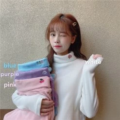 Unzzy Cartoon Embroidered Top KF90041 HOT SALE