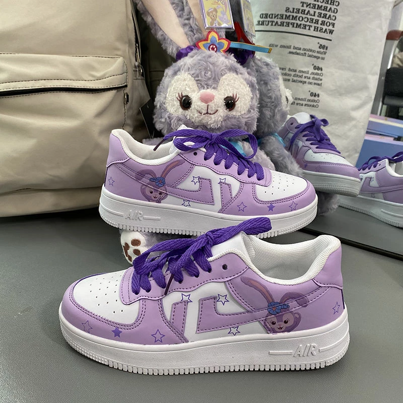 Unzzy Ulzzang Purple Sneakers KF82629 5 Unzzy Ulzzang Purple Sneakers KF82629