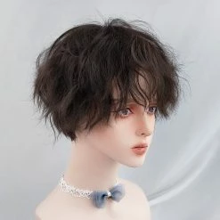 Unzzy HOT SALE Unisex Black Wig KF81237