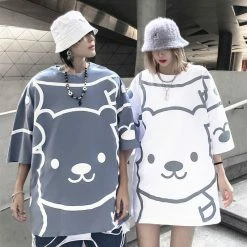 Unzzy Unisex Bear T-shirt KF82009