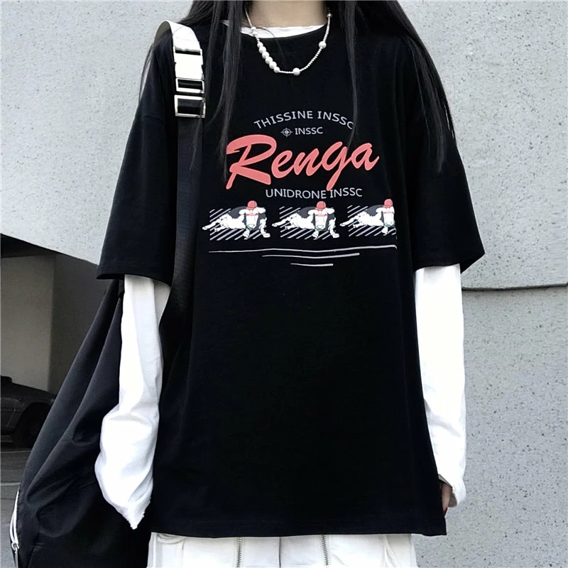 Unzzy HOT SALE Anime Round Neck Long Sleeve Top KF80055 5 Unzzy HOT SALE Anime Round Neck Long Sleeve Top KF80055