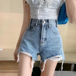Unzzy Denim Straight Shorts KF20039 HOT SALE 7 Unzzy Denim Straight Shorts KF20039 HOT SALE