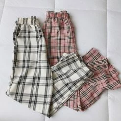 Unzzy HOT SALE Ulzzang Plaid Pants KF9115