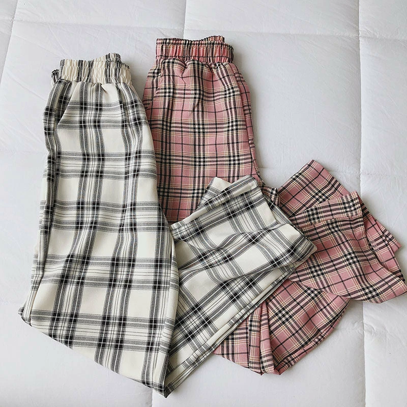Unzzy HOT SALE Ulzzang Plaid Pants KF9115 2 Unzzy HOT SALE Ulzzang Plaid Pants KF9115