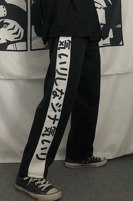 Unzzy HOT SALE Harajuku Plus Velvet Casual Pants KF81021 6 Unzzy HOT SALE Harajuku Plus Velvet Casual Pants KF81021