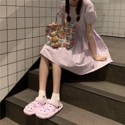 Unzzy HOT SALE Soft Cartoon Cute Bear Slippers KF82199