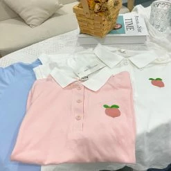 Unzzy Fruit Embroidery T-shirt KF81447 HOT SALE