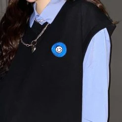 Unzzy HOT SALE Shirt Sweater Vest KF81733