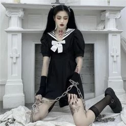 Unzzy HOT SALE Dark Sailor Dress KF81538