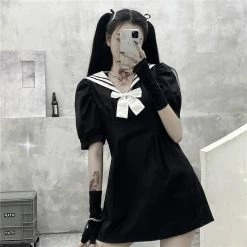 Unzzy HOT SALE Dark Sailor Dress KF81538