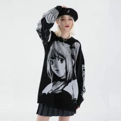 Unzzy Dark Anime Sweater KF82010 HOT SALE