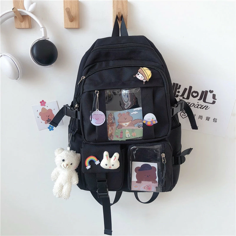 Unzzy HOT SALE Ulzzang Bear Backpack KF82008 6 Unzzy HOT SALE Ulzzang Bear Backpack KF82008