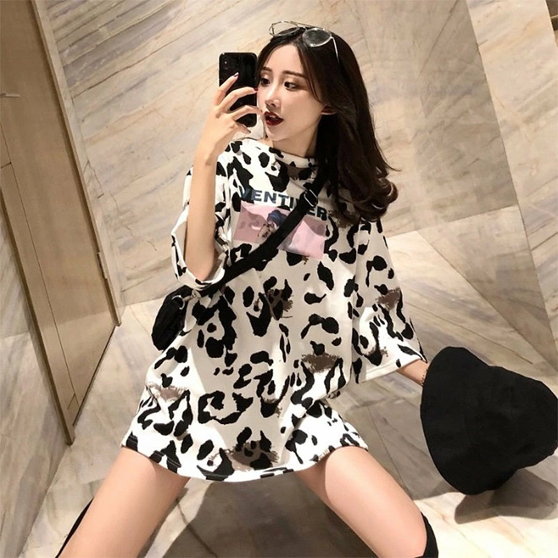 Unzzy HOT SALE Ulzzang Cow T-shirt KF81497 2 Unzzy HOT SALE Ulzzang Cow T-shirt KF81497