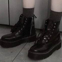 Unzzy Punk Dark Martin Boots KF9217 Shoes/Boots