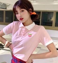 Unzzy Fruit Embroidery T-shirt KF81447 HOT SALE