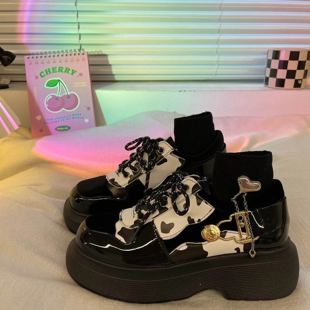 Unzzy Retro All-match Small Leather Shoes KF82708 HOT SALE 4 Unzzy Retro All-match Small Leather Shoes KF82708 HOT SALE