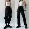 Unzzy HOT SALE Black Fashion Casual Pants KF81874