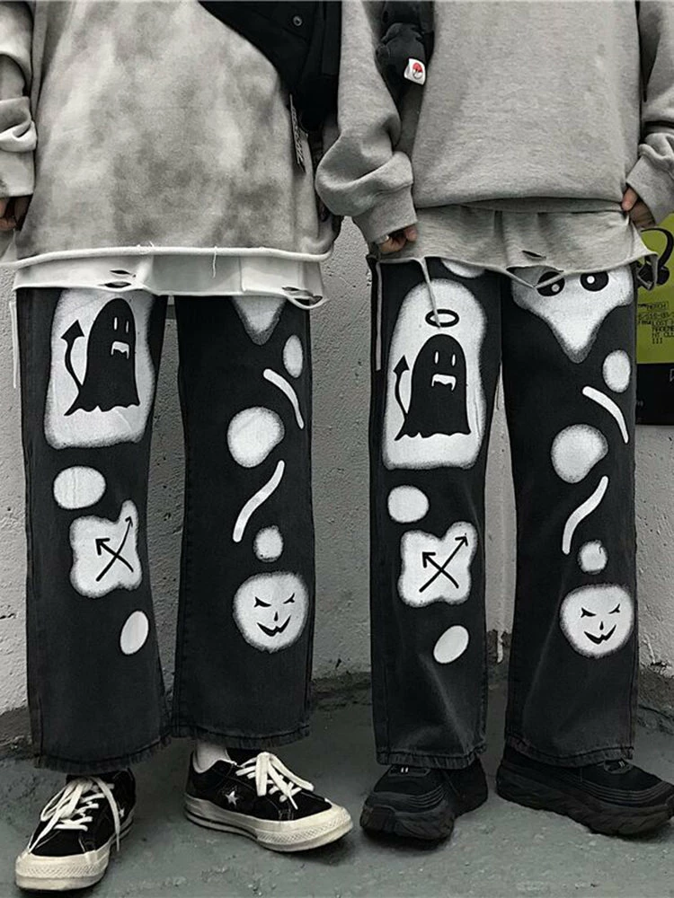 Unzzy Dark Anime Pants KF81168 HOT SALE 3 Unzzy Dark Anime Pants KF81168 HOT SALE