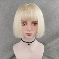 Unzzy HOT SALE GOLDEN SHORT STRAIGHT WIG KF82226