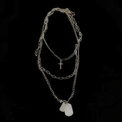 Unzzy Punk Silver Necklace KF90800 HOT SALE 19 Unzzy Punk Silver Necklace KF90800 HOT SALE