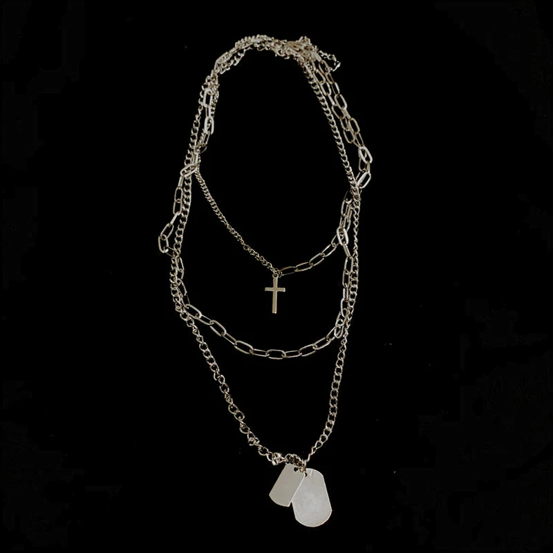 Unzzy Punk Silver Necklace KF90800 HOT SALE 10 Unzzy Punk Silver Necklace KF90800 HOT SALE