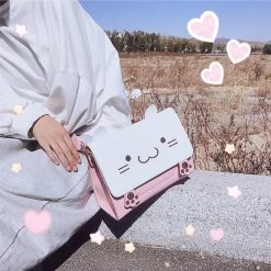 Unzzy HOT SALE Cartoon Cat Shoulder Bag KF908038