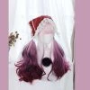Unzzy HOT SALE Lolita Purple Gradient Long Curly Wig KF82180