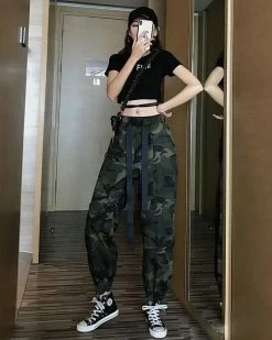 Unzzy Ulzzang Camouflage Pants KF90670 9 Unzzy Ulzzang Camouflage Pants KF90670